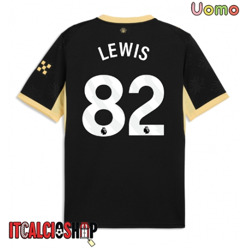 Manchester City Rico Lewis #82 Seconda Maglia 2026-27 Manica Corta